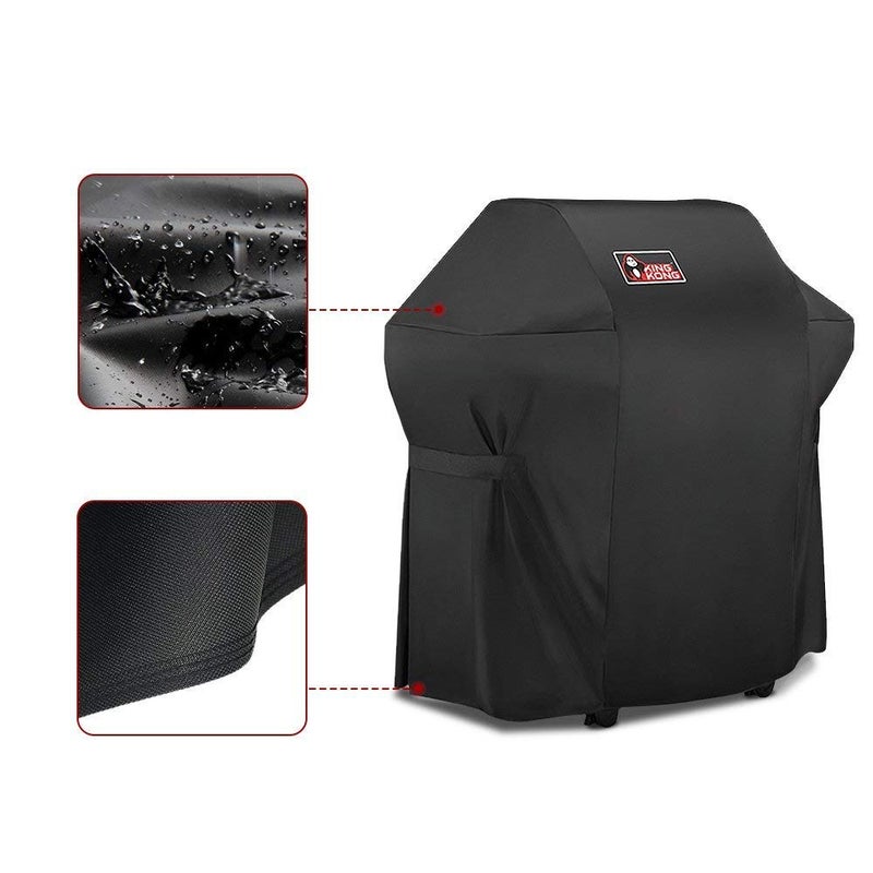Kingkong 7138 Premium Grill Cover for Weber Spirit 200 and Spirit II 200 Series Gas Grills (Compared to 7138) Including Brush, Tongs and Thermometer - Image 4
